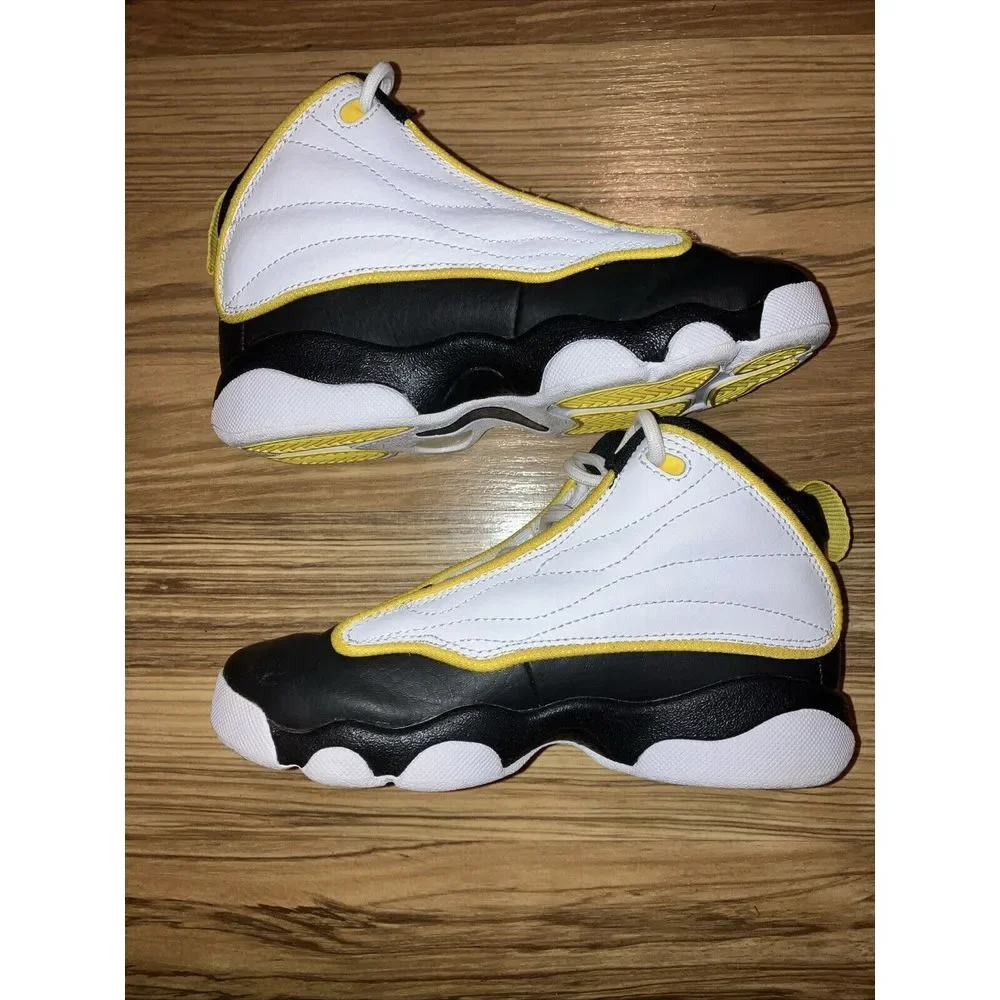 Kids NIKE AIR JORDAN PRO‎ STRONG (PS) White/Yellow (DC7909 107) Size 13C